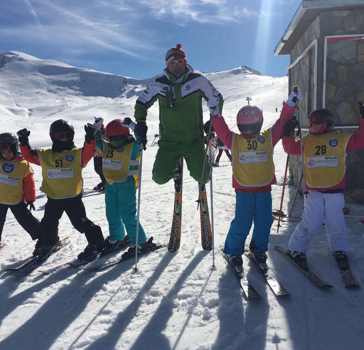 Rasim Hoca grup kayak dersi - 5 çocuk öğrenciyle profesyonel eğitim